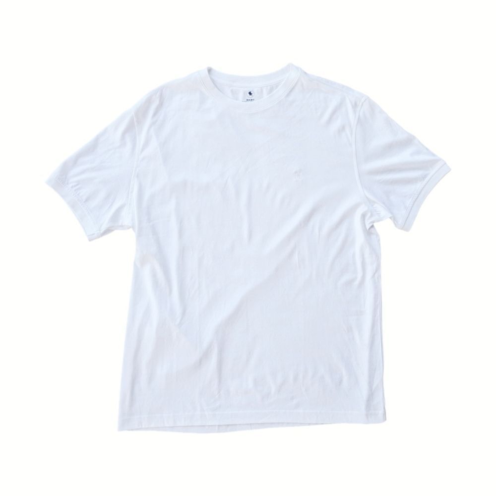 Hart Schaffner Marx Luxury Crew Neck Performance Shirt Men's sz L White